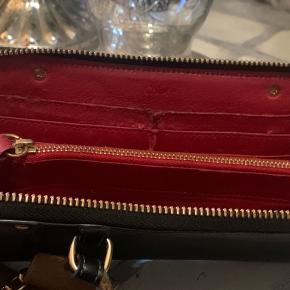 Chloe Vintage Eden Fringe Long Wallet Purse Leather Black - Picture 9 of 9